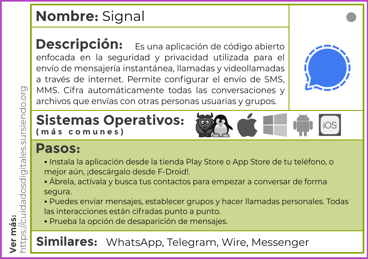 ficha signal